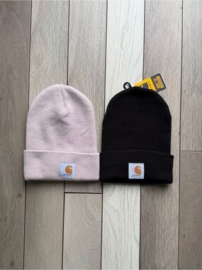Carhartt Set of 2 beanies - Black/Pink